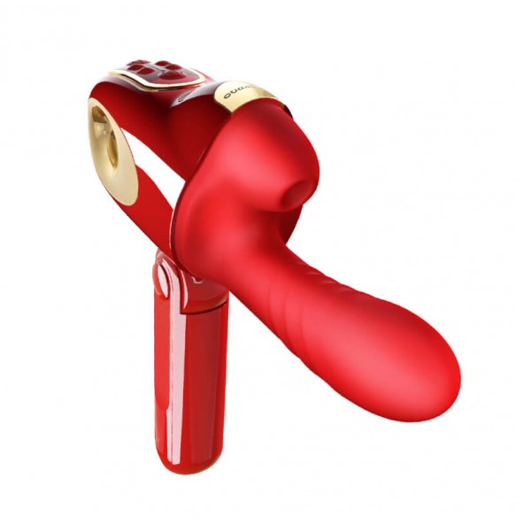 HK LETEN - Impact Thrusting Sucking Warming Massager (Wireless Remote - Chargeable)